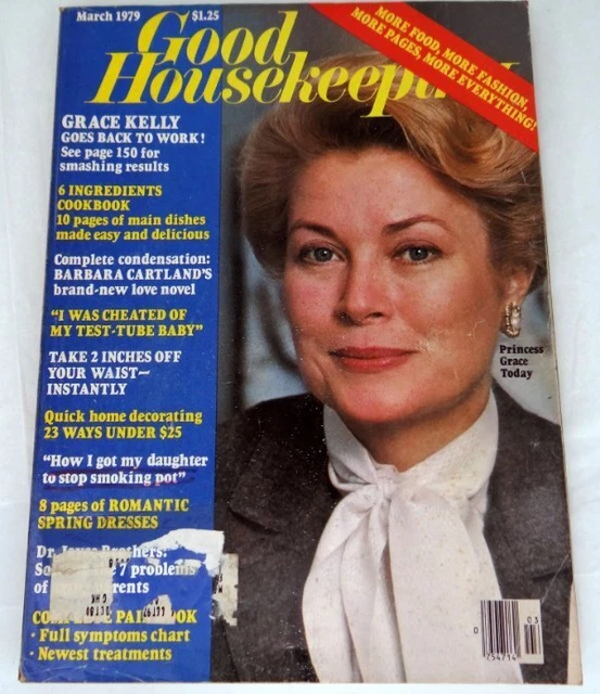 1979 GOOD HOUSEKEEPING Magazine Princess Grace Cover March £7.49