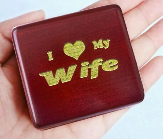 " I Love You Wife " Wind Up Music Box ( More Than 60 Songs Choices )
