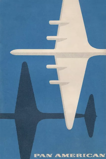 Pan America Airlines Travel Vintage Wall Art Home Decor - POSTER 20x30
