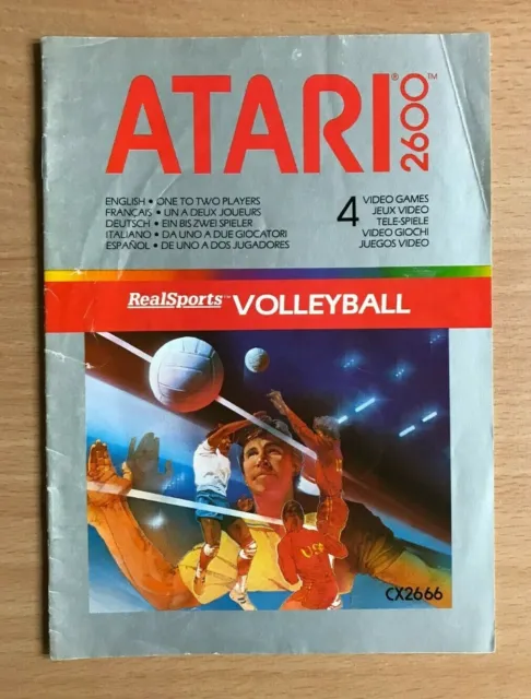 ATARI 2600 - REALSPORTS VOLLEYBALL - Instruction Manual