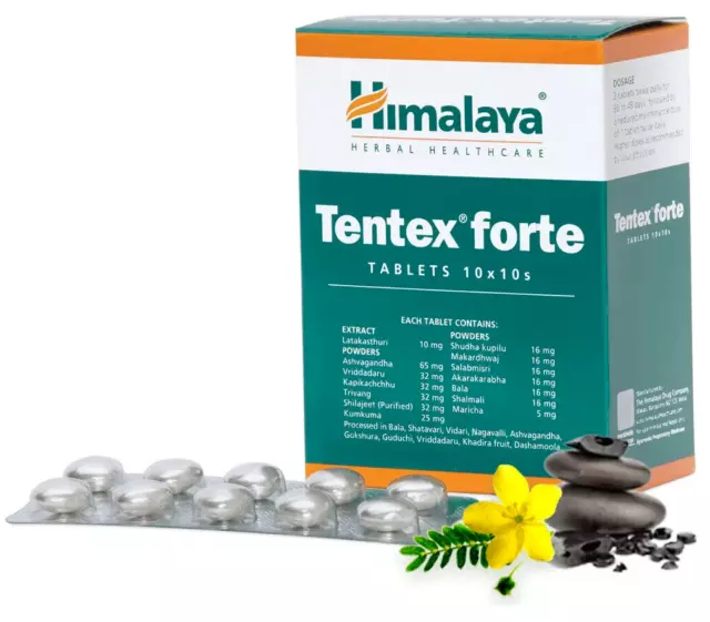 10X10 Himalaya TENTEX FORTE 100 Tablets For Sexual Vitality | FREE SHIPPING