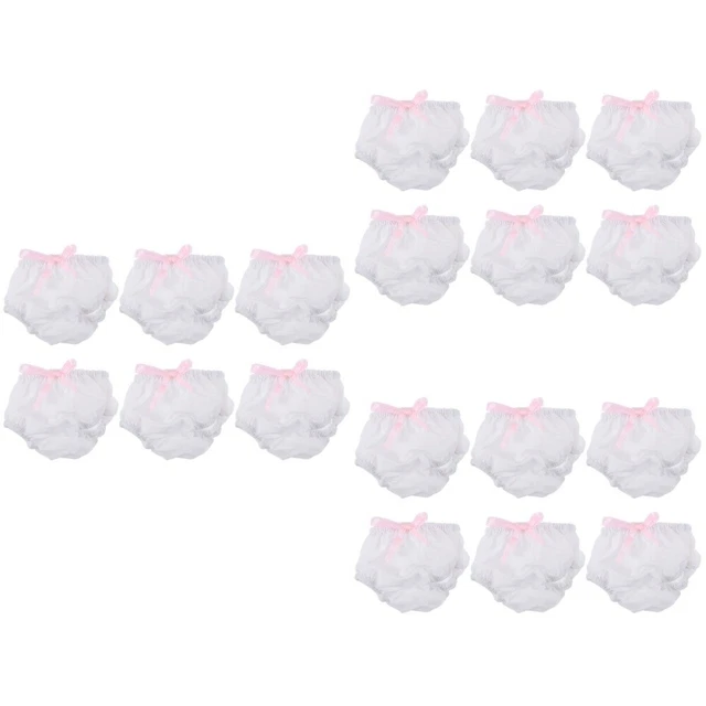18 pz ricambio decorativo pannolini bambola riutilizzabili piccole mutandine bambola