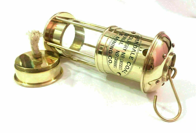 Nautische antike Messinglampe 7 Zoll kleine Laterne Lampe Petroleumlampe Laterne