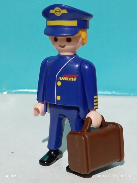 Badge Playmobil Pilote - À Fixer Sur Vêtements, Référence C462 Aéroport, Occasion