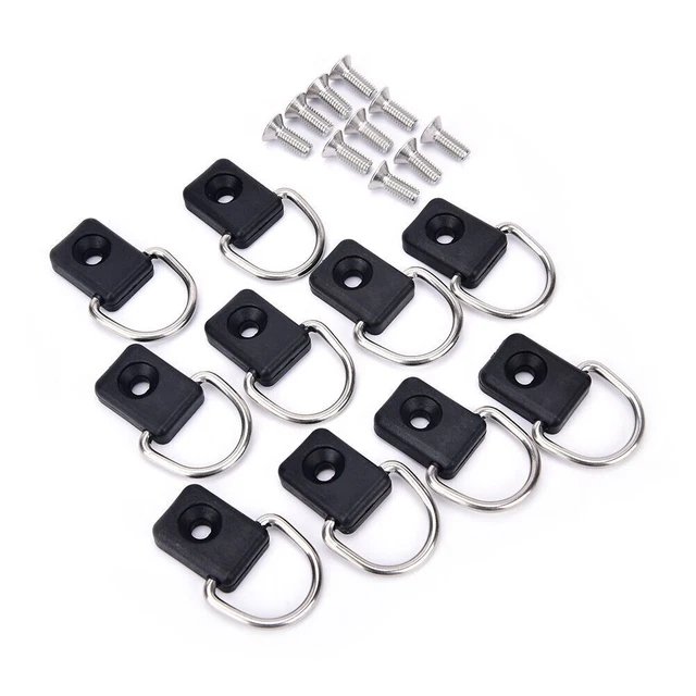 Pontets Inox Pour Kayak/canoë - Lot De 30 + 60 Vis - Acier Inox 304 - 55x16,7 Mm - 10