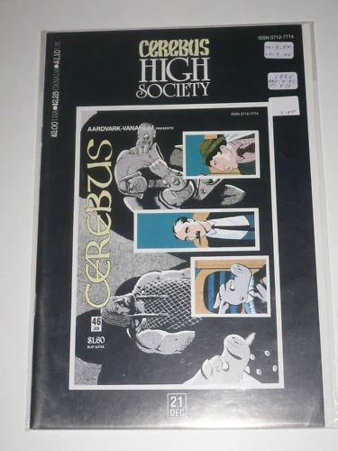 Cerebus High Society #21 VFNM Aardvark Vanaheim December Dec 1990