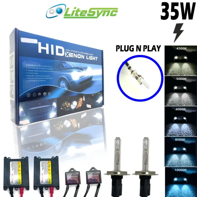 H7 H7R Xenon HID Conversion Kit Slim 35W Budget Canbus For Ford S-Max 2006-On