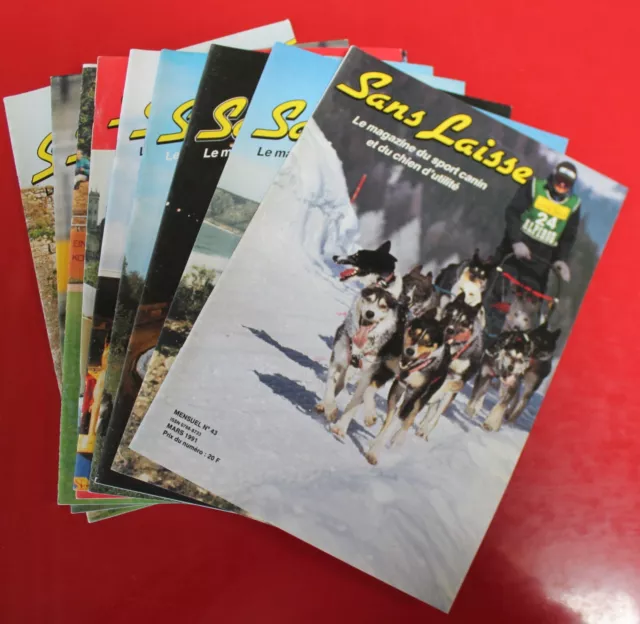 SANS LAISSE Sport Canin - 9 Magazines de 1991 (sommaires dans l'annonce)