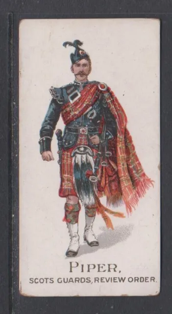 CIGARETTE CARDS Gallaher 1897 Types of British Army - #45 Piper, Scots Guards