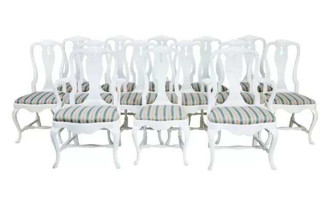 SET OF 14 1920’s QUEEN ANNE DESIGN DINING CHAIRS