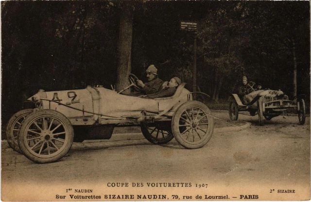 CPA PARIS 15e 79, Rue de Lourmel Voiturette SIZAIRE NAUDIN (1270132)
