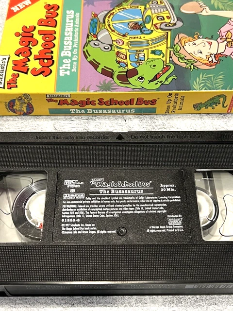 MAGIC SCHOOL BUS VHS Busasaurus Cartoon Scholastic Kids TV Show ...