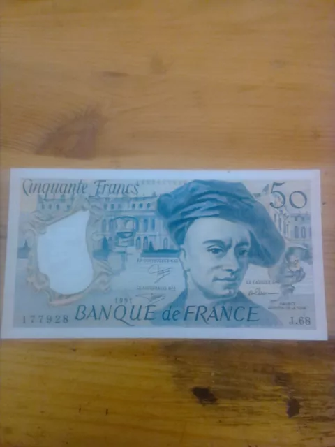 Billet 50 francs Quentin de la Tour 1991 Banque de France (2)