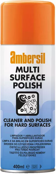 Ambersil 31627 Cleaner & Polish For Hard Surfaces 400Ml