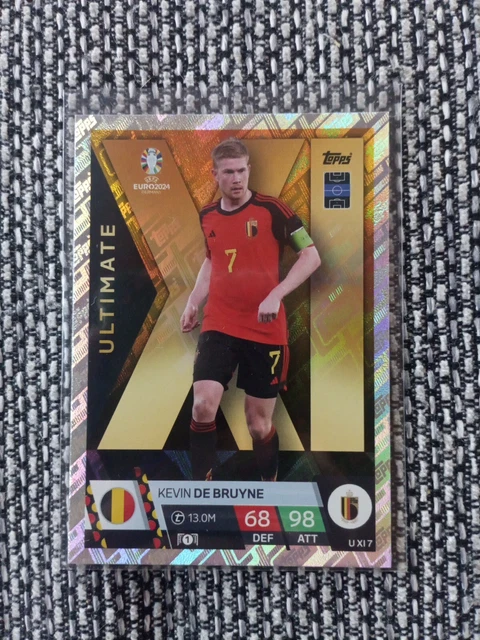 TOPPS MATCH ATTAX Euro 2024 Ultimate XI Kevin de Bruyne UXI 7 EUR 1,00 ...
