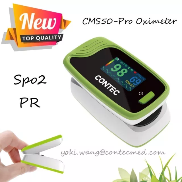 CMS50-Pro Finger Tip Oximeter Spo2 Blood Oxygen Pulse Heart Rate Monitor Machine
