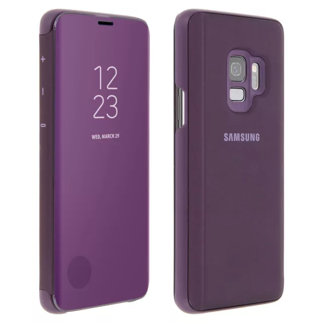 Official/Genuine Samsung Galaxy S9 Clear View Standing Cover - Purple