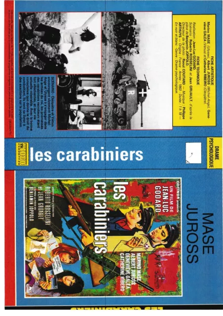 JAQUETTE VHS (seule) : LES CARABINIERS / FUNNY GIRL