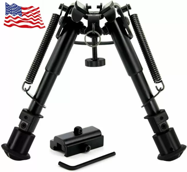 6- 9 Inch， Tactical Spring Return Hunting Rifle Bipod Sling Mount，Swivel Adapter