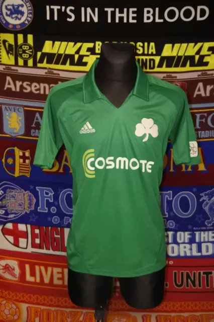 5/5 Panathinaikos adults M 2008 home original football shirt jersey soccer