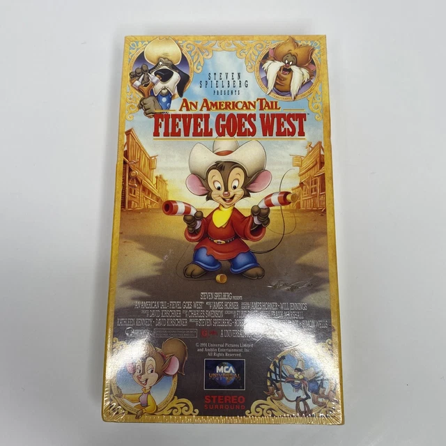 An American Tail Fievel Goes West Vhs AN AMERICAN TAIL: FIEVEL GOES WEST VHS Factory SEALED New w/ Studio