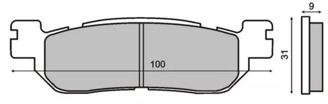 RMS Bremsbeläge Satz Bremsklötze 22 510 2660