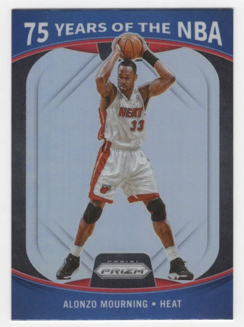 2021-22 Donruss Optic 75 Years of the NBA (Panini Prizm) Alonzo Mourning Miami