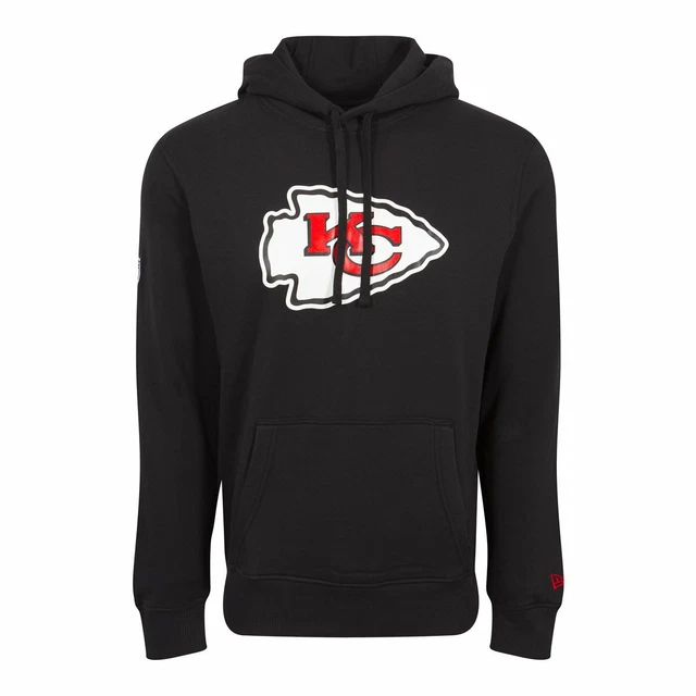 Felpa con cappuccio New Era NFL Kansas City Chiefs logo pullover con cappuccio nero 3XL vendita