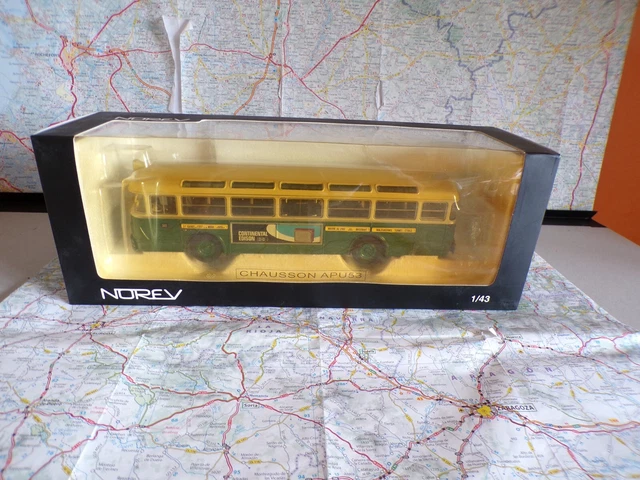 Bus Miniature Norev Chausson APU 53 RATP - Échelle 1:43, Couleur Crème Et Vert, état Impeccable D'occasion