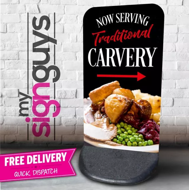 Carvery Pavement Sign Outdoor Street Advertising Aboard Ecoflex 2 Pub Food