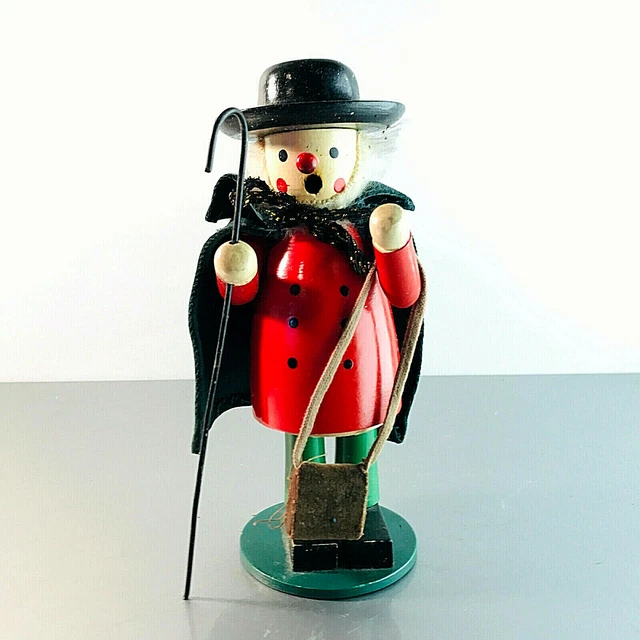 (m88) Altes Räuchermännchen Weihnachten aus Holz Lumpenmann Figur