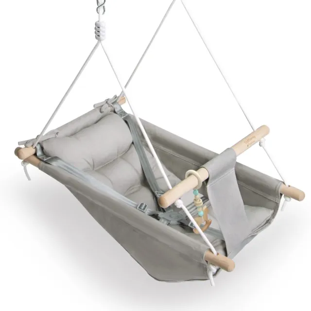 Baby Swing Indoor and Outdoor, Canvas Hammock Swing for Baby to Toddler with ...