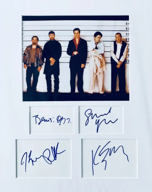 Kevin Spacey Gabriel Byrne Del Toro +1 HAND SIGNED Usual Suspects Photo Montage