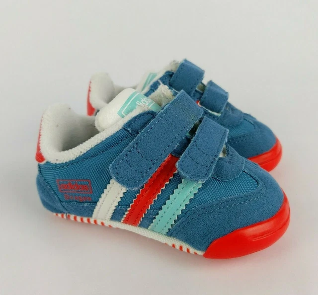 ADIDAS DRAGON ORTHOLITE Baby Boy Blue Suede Pram Crib Shoes UK 1K, US 2K, EUR 17 EUR 27,75 - PicClick