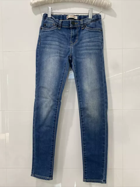 Levi's girls slim denim jeans size 8 with adjustable waist