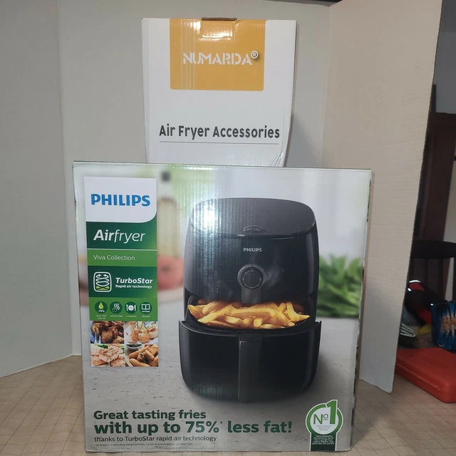 PHILIPS VIVA COLLECTION Digital Airfryer, Black HD9621 plus accessories £55.12 PicClick UK