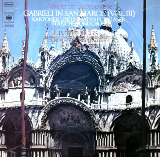 E. Power Biggs, Negri - Gabrieli In San Marco (Vol. III) LP .