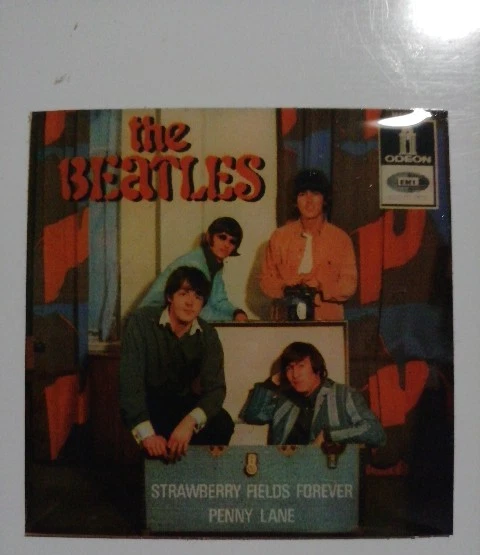 Aimant Frigo The Beatles Officiel - Pomme Multicolore - Reproduction Sous Licence Rock Off
