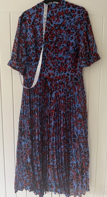whistles jungle cat dress green Like New RARE Whistles Jungle Cat Leopard Dress Size UK10/US6