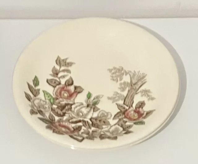 1950's Johnson Bros of England Windsor Ware Floral Pattern Plate X 2