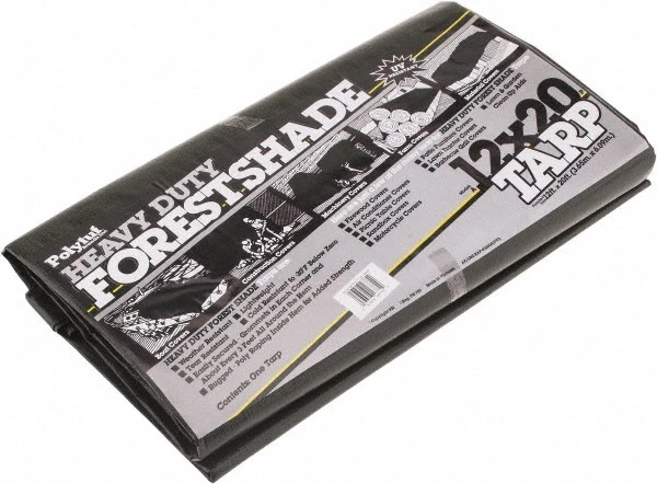 20' Long x 12' Wide Polyethylene Tarp & Dust Cover Green, 9 to 10 mil Thickness