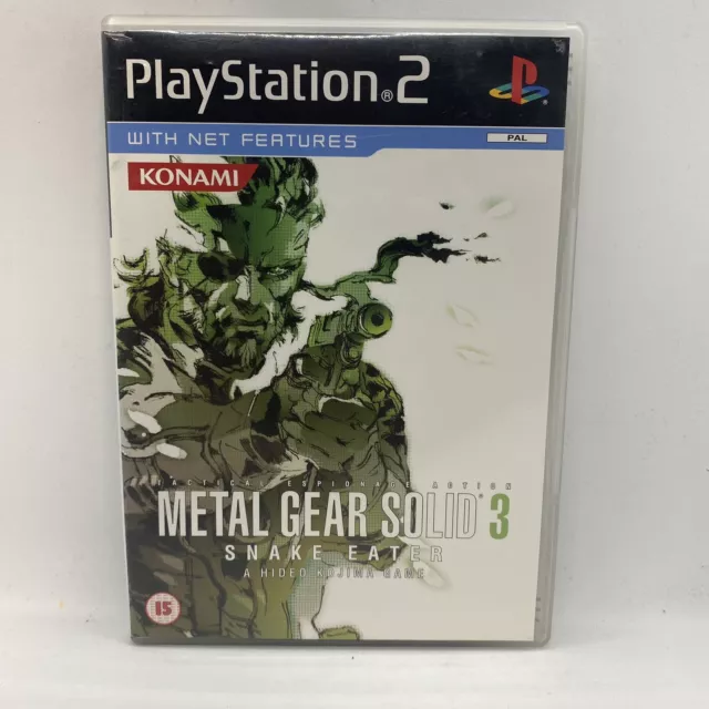 Metal Gear Solid 3 Snake Eater PS2 PlayStation 2 With Manual Free Post Ex Rental