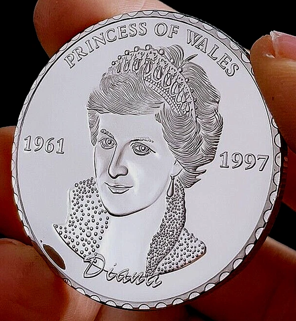PRINCESS DIANA SILVER Coin King Charles III Prince HRH William Harry(02)
