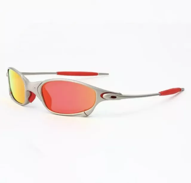 X Metal Juliet Cyclops Sunglasses UV 400 Ruby Polarized Glass Titanium Goggles