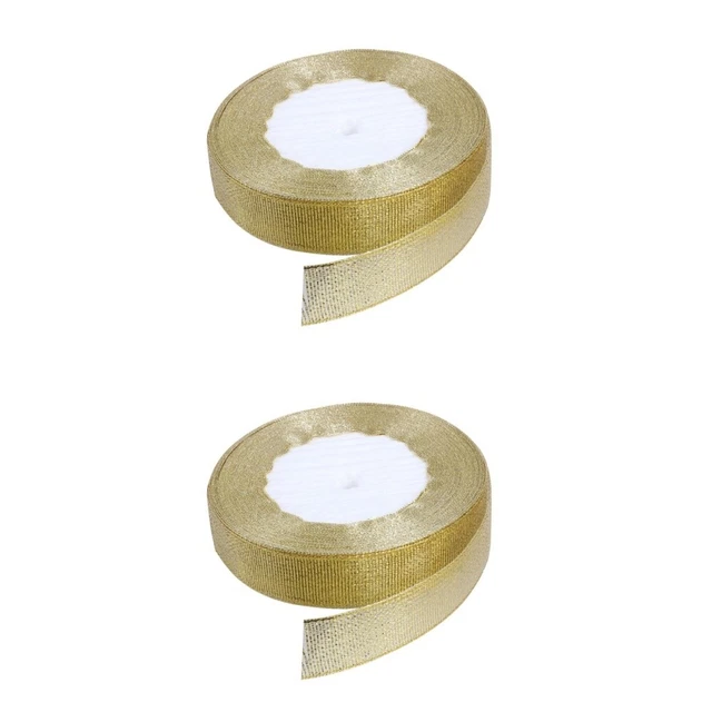 2pcs 10 mètres de vacances de Noël hiver ruban ruban à ruban satiné pour bonbons