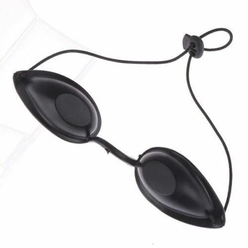Gafas de cama de bronceado flexibles Evo protección para los ojos gafas negras UV tomar el sol suave