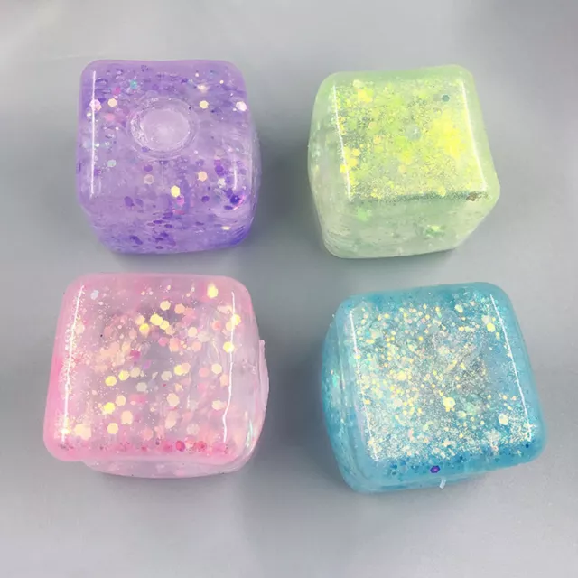 Squeeze Fidget Toy Anti-stress Sensory Squeezing Ice Cube Anti-stress Toy Gifts