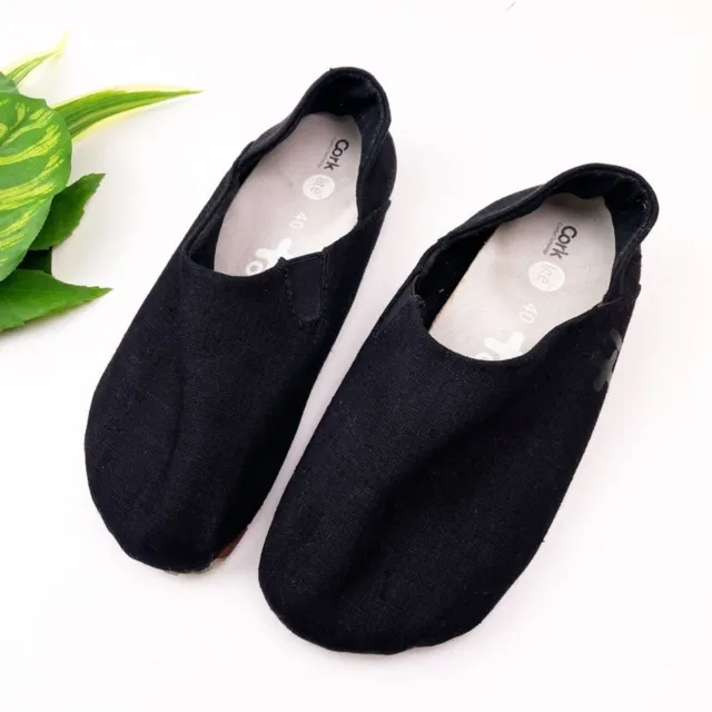 Otz Shoes Womens US 10 40 Comfort Cork Lite Slip On Flat silver metallic  comfort | eBay
