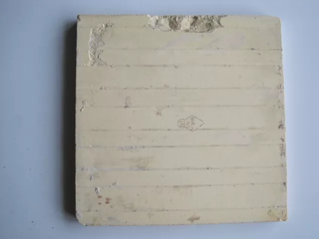 ANTIQUE VICTORIAN  AESTHETIC GEOMETRIC TRANSFER PRINT TILE - c1884 JACKSON BROS 2
