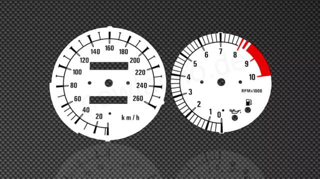 Tachoscheibe passend für BMW R1100S Tacho R 1100S Gauge Face Set Zifferblätter